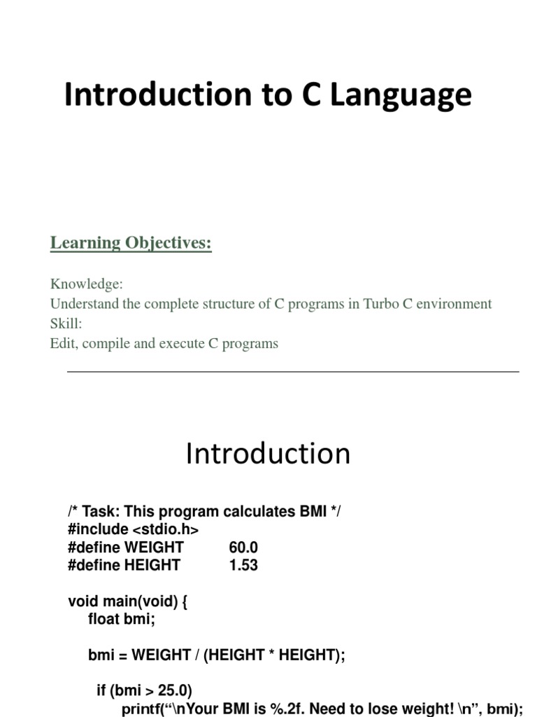 Introduction to C Language | C (Programming Language) | Keyboard Shortcut
