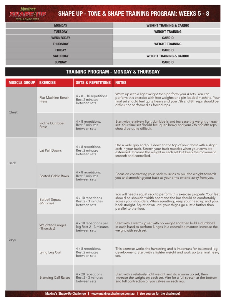  Maxines Workout Plan for Build Muscle