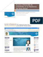 Acceso y Desarrollo de Actividades en La Plataforma Del Sena Virtual