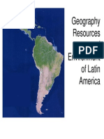 Geography and Environment of Latin America
