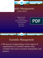 1 Scientific Management 1910 - 1935
