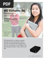 WD Elements Portable SE Specifications (English)