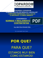 Normas y Reglamentos para Contratistas - Ing. Jaime González