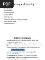 Index and Hashing