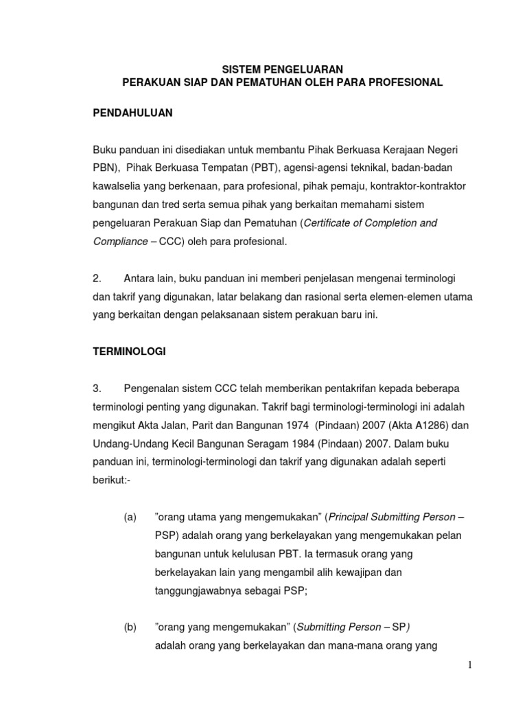 Sistem Pengeluaran Perakuan Siap Dan Pematuhan Oleh Para Profesional Pdf