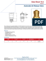 Air Release Valve For Fire Water System