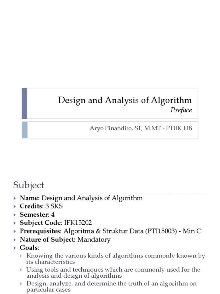 Algorithm Design for Students | PDF | Dynamic Programming | Algorithms