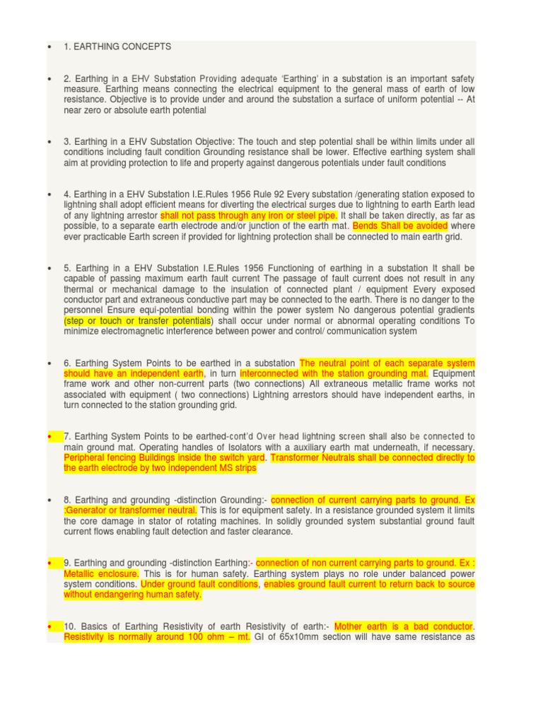 Earthing Switchyard | PDF | High Voltage | Electrical Substation