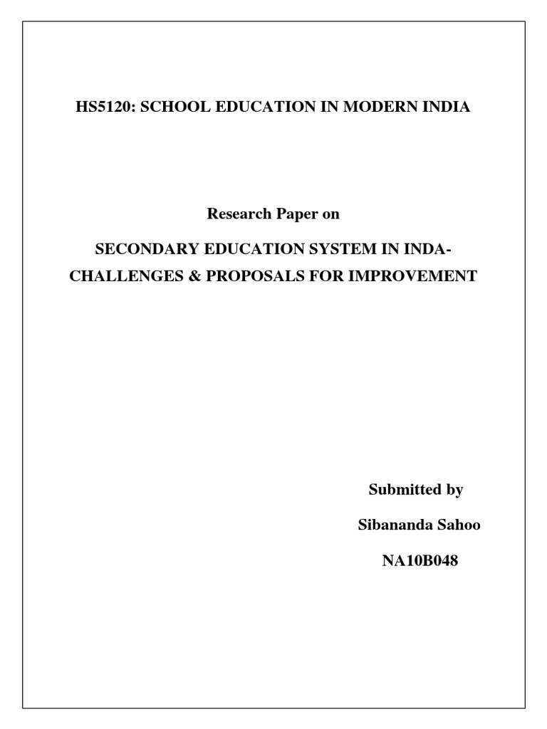 dissertation on education in india pdf in hindi