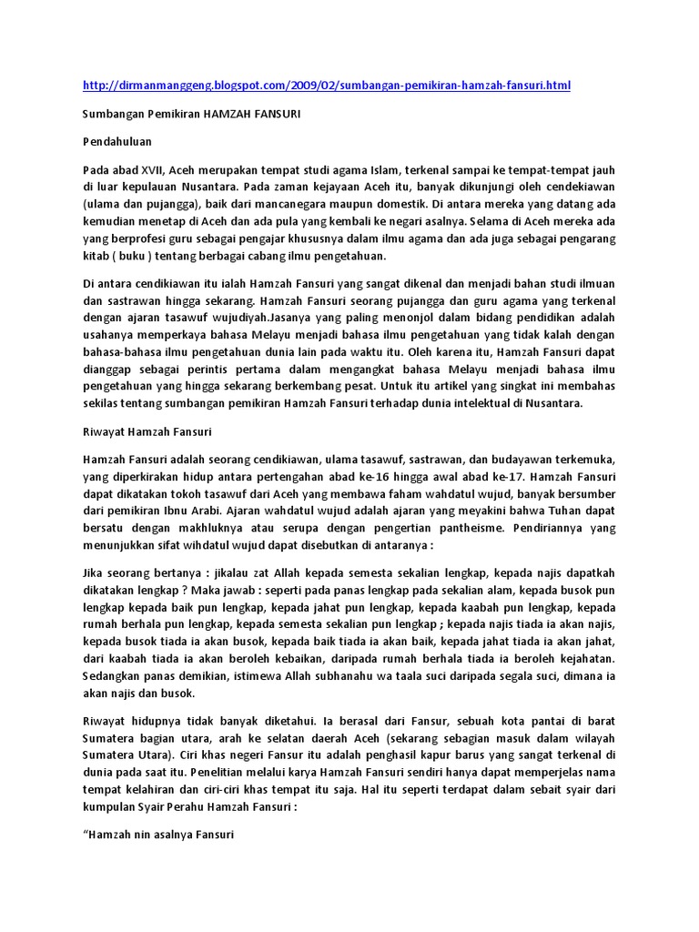 Download Gratis Gambar Sumbangan Hamzah Fansuri Terbaru by www.cikimm.com