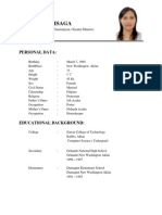 CV of Cybel A. Luisaga