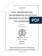 Nanoparticles: Fate and Transport