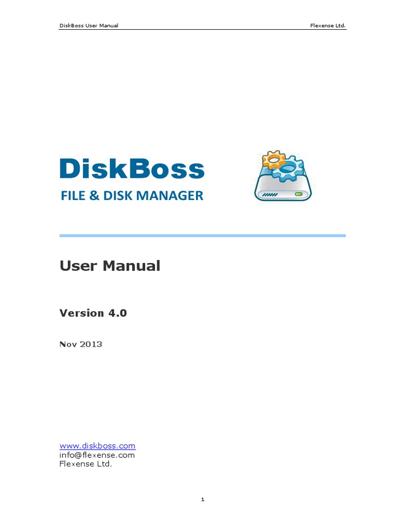 DiskBoss User Manual | PDF | Computer File | Finder (Software)