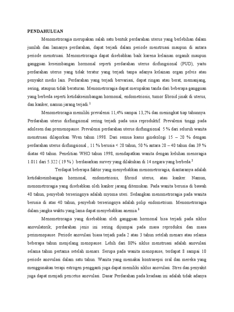 Case Report Menometroragia