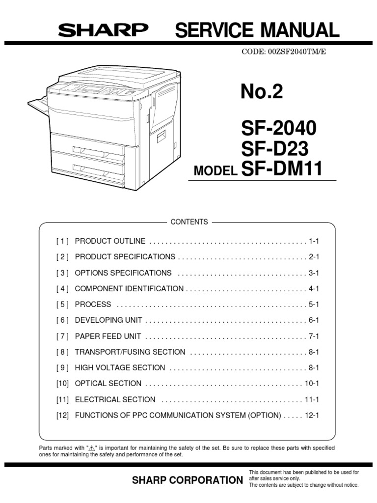 Copier Service Manual | PDF | Manufactured Goods | Computing And ...
