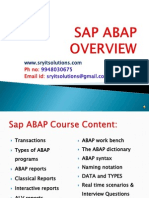 Sap Abap Online Training - Sryit Solutions