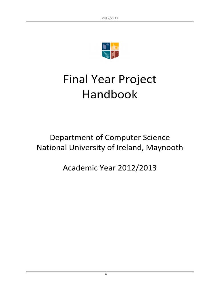 FYProjectHandbook 2012 2013 Final | PDF | Computer Engineering ...