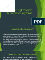 Pagsusuri NG Economic Performance NG Bansa