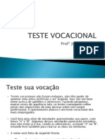 Aula 09 Novembro Exmplo Teste Vocacional