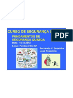 FUNDAMENTOS DE SEGURANÇA QUÍMICA 2012