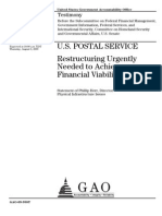 GAO Report On The USPS