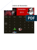 Calendario de Diciembre