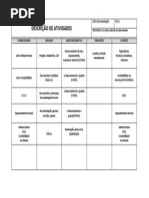 DESCRIÇÃO DE ATIVIDADES