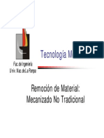 Remocion de Material Mecanizado No Tradicional