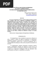 A INFLUÊNCIA DOS ESTRANGEIRISMOS