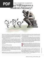 What Will Improve A Students Memory?