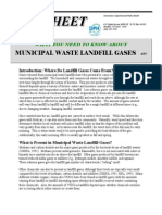 Municipal Waste Landfill Gases