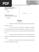 Complaint in Lawsuit Against James Moss