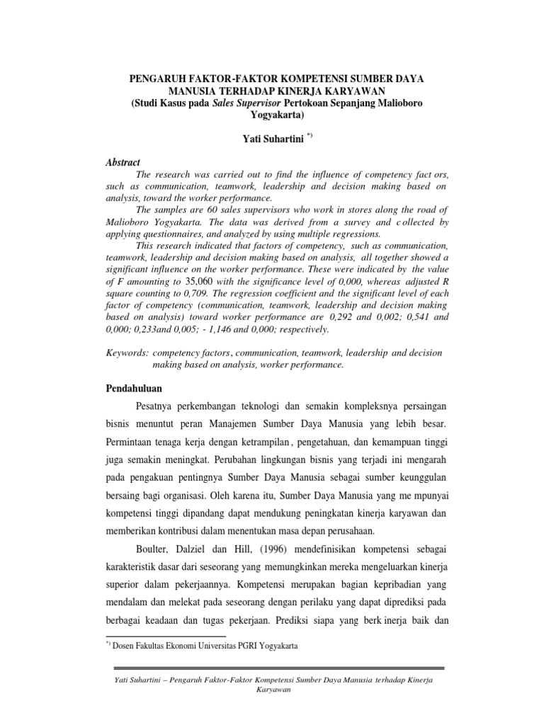 35+ Contoh Jurnal Sdm Tentang Kinerja Karyawan Gif