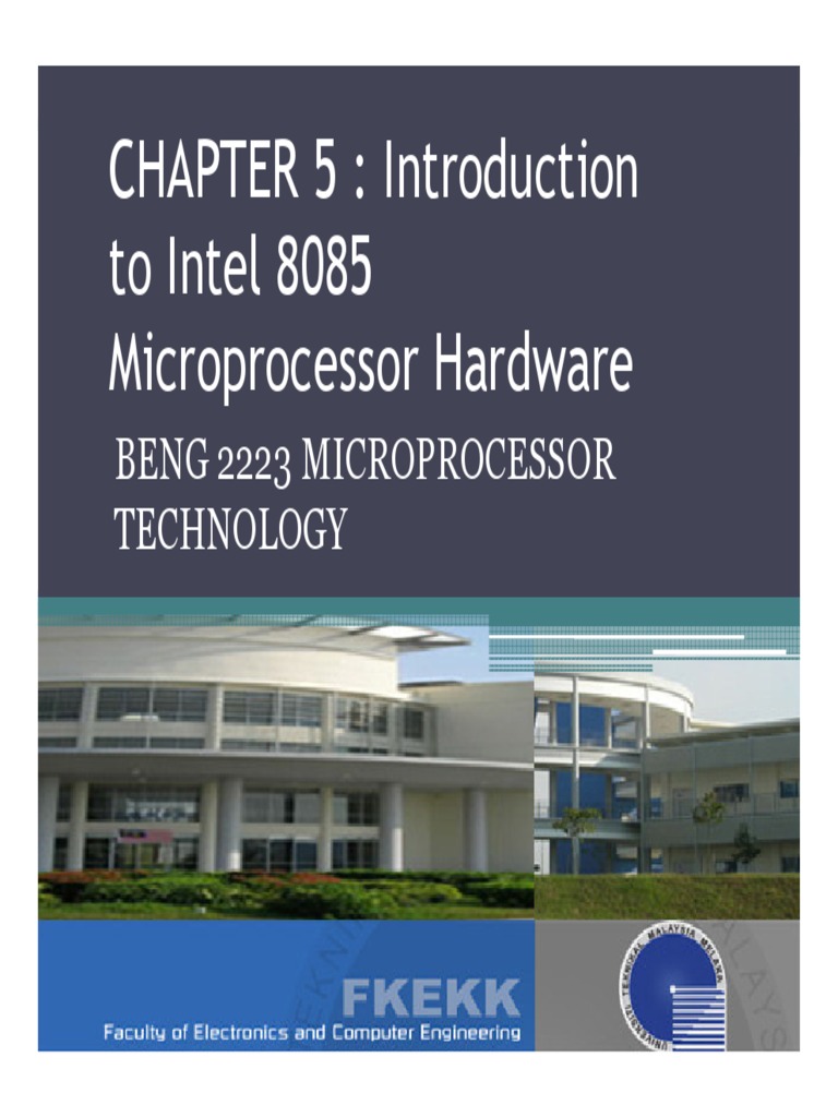 CHAPTER 5: Introduction To Intel 8085 Microprocessor Hardware | PDF