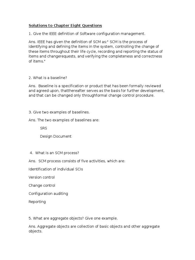Solutions To Chapter Eight Questions | PDF | Technology & Engineering