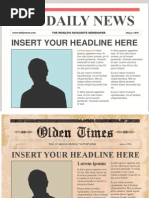 newspaper template