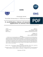 A Modelisation Scheme of Uncertainty and Its Application in Motion Detection