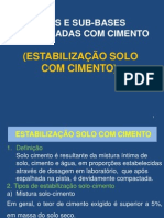 Aula Sobre Solo-Cimento....