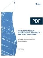 Configuring Microsoft Windows Server 2008 Hyper-V on Sun Fire x64 Servers