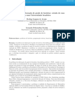 O Problema Da Elabora C Ao de Grade de Hor Arios: Estudo de Caso em Uma Universidade Brasileira