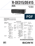 Service Manual: STR-DE315/DE415