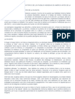 Aproximación Al Proceso Histórico de Los Pueblos Indigenas en América Antes de La Colonización Europea