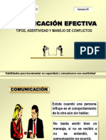 Comunicacion Efectiva (Tipos, Asertividad y Manejo de Conflictos)