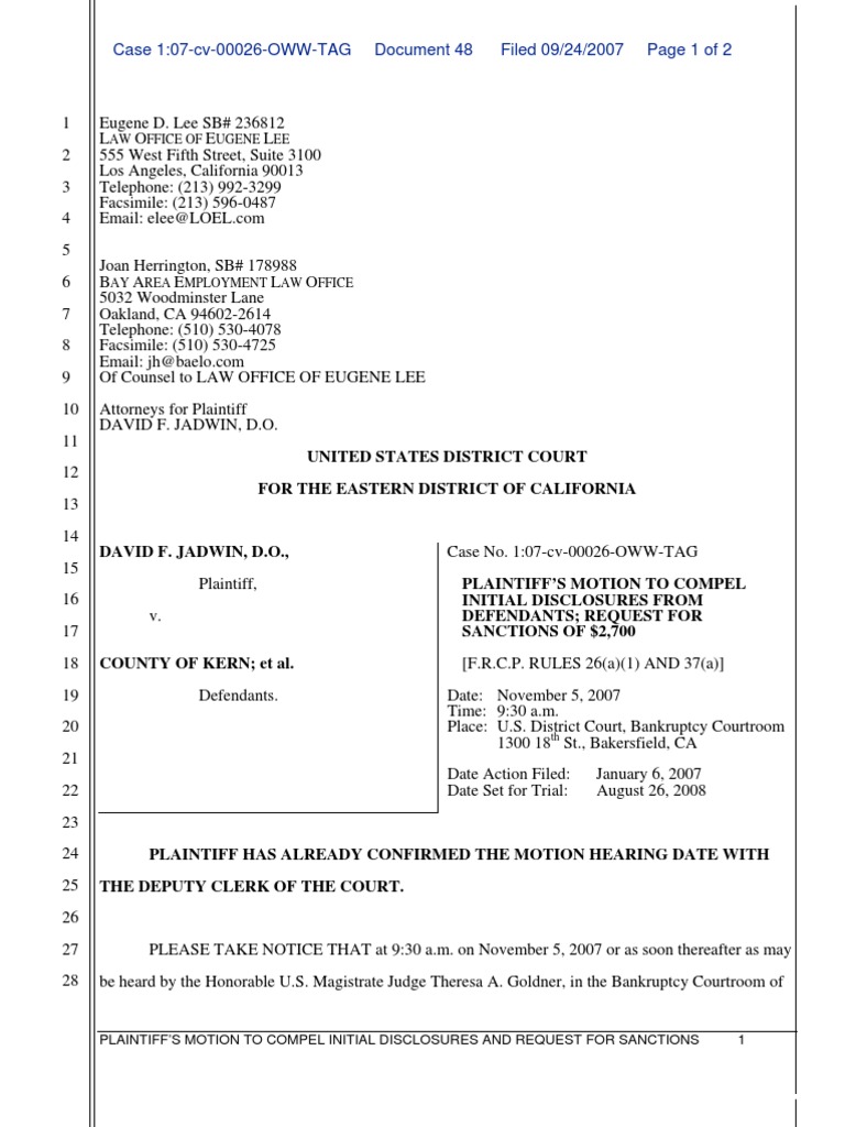 4852 Motion Compel Initial Disclosures CONFORMED_070924