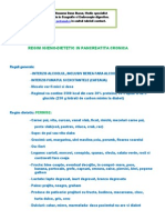 Regim Pancreatita Cronica