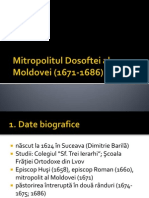 Mitropolitul Dosoftei Al Moldovei (1671-1686)