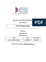 Krm3063 Tugasan 1 - Aktiviti Pengajaran