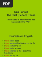 Past (Perfect) Tense German Verbs