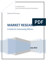 Market Research: A Guide For Contracting Officers