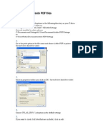 Guidelines To Create PDF